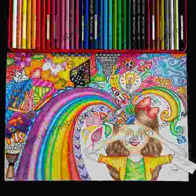 A Child Drawing An Imaginative Scene With Vibrant Colors Open Ended Art For Young Children