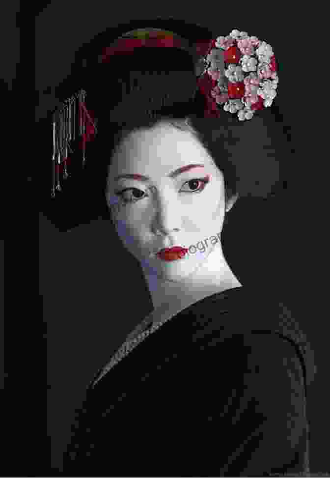 A Close Up Portrait Of A Woman In Full Geisha Attire, With Elaborate Makeup And Hairstyling. Suzu Photo Crossdressing Photo : School Uniforms(Japanese) Part1 Part2