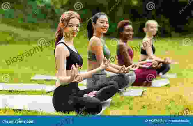 A Group Of Yogis Practicing Meditation In A Sacred Space The House Is Full Of Yogis