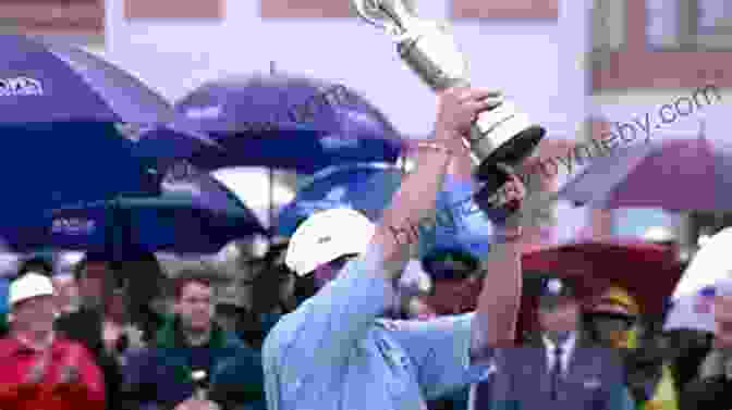 A Jubilant Paul Lawrie Celebrating His Historic Victory At The 1999 Open Championship An Open Book: The Paul Lawrie Story