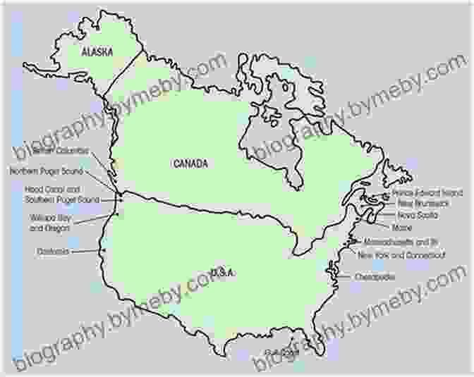 A Map Of North America, Highlighting The Major Oyster Producing Regions And Their Unique Characteristics A Geography Of Oysters: The Connoisseur S Guide To Oyster Eating In North America