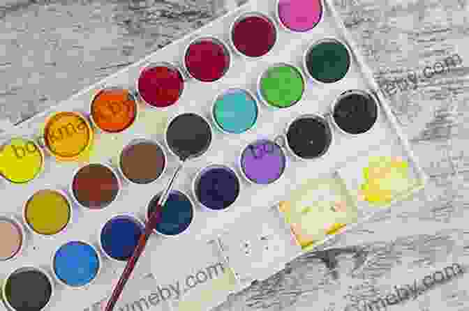 A Vibrant Watercolor Palette With An Array Of Colors Water Paper Paint: Exploring Creativity With Watercolor And Mixed Media