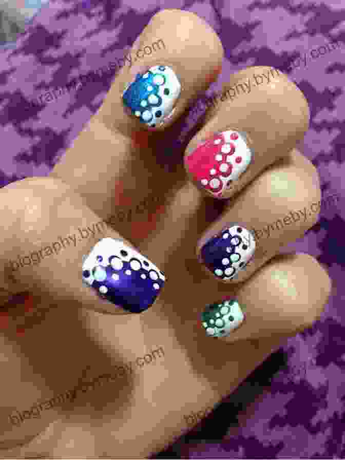 Abstract Swirls And Dots Nail Art Design DIY ACRYLIC NAILS FOR BEGINNERS: Beginners Guide To Acrylic Nail Painting Nail Art For Beginners