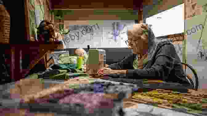 Annemieke Mein At Work In Her Studio, Surrounded By Her Tools And Inspirations. The Art Of Annemieke Mein: Wildlife Artist In Textiles (Search Press Classics)