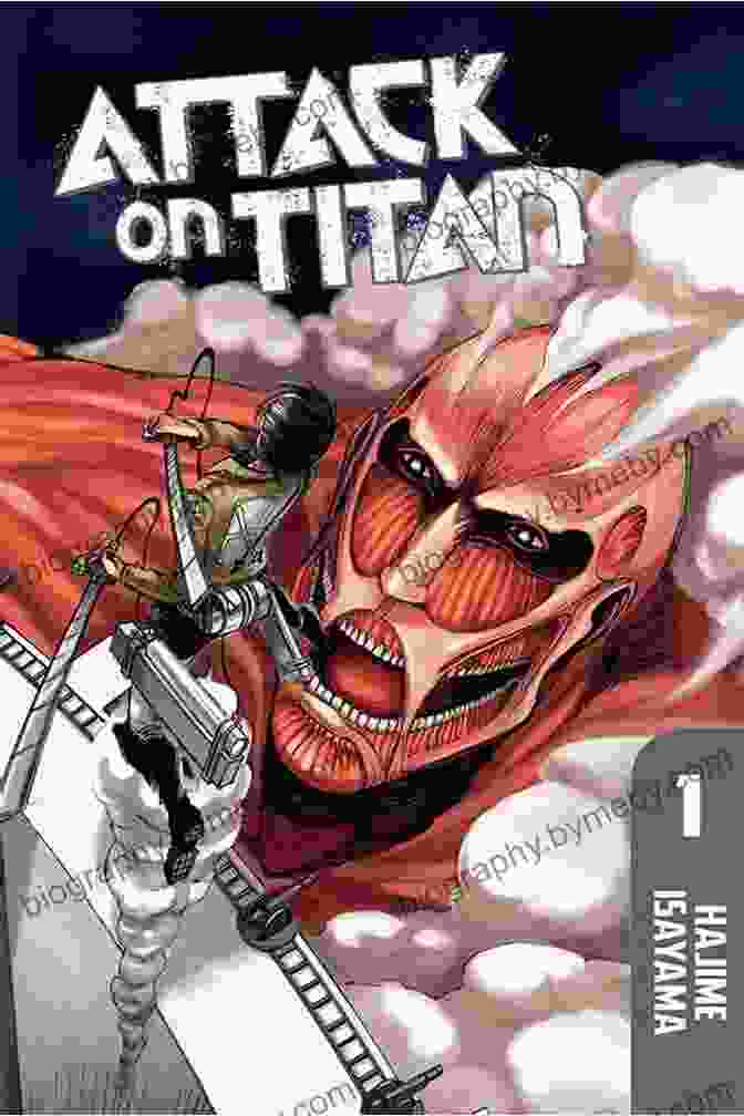 Attack On Titan Vol. 1 Book Cover Featuring Eren Yeager Facing A Colossal Titan. Attack On Titan Vol 8 Hajime Isayama