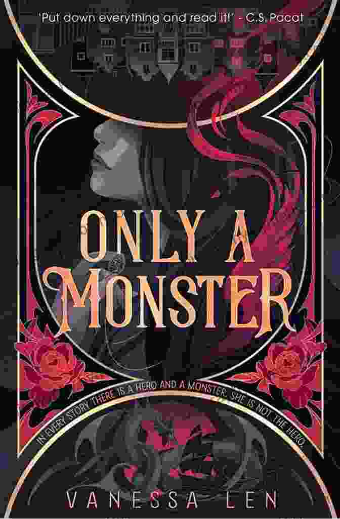 Book Cover Of Only Monster By Vanessa Len, Featuring A Portrait Of A Young Woman Against A Vibrant Backdrop Of Colors And Shapes. Only A Monster Vanessa Len