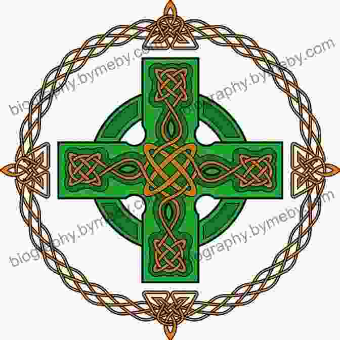 Cover Art For 'St Patrick Charm Haiku': Vibrant Celtic Imagery In Gold And Green, With The Shamrock, Cross, And Harp Symbols St Patrick S Charm: Haiku Anna Remorova