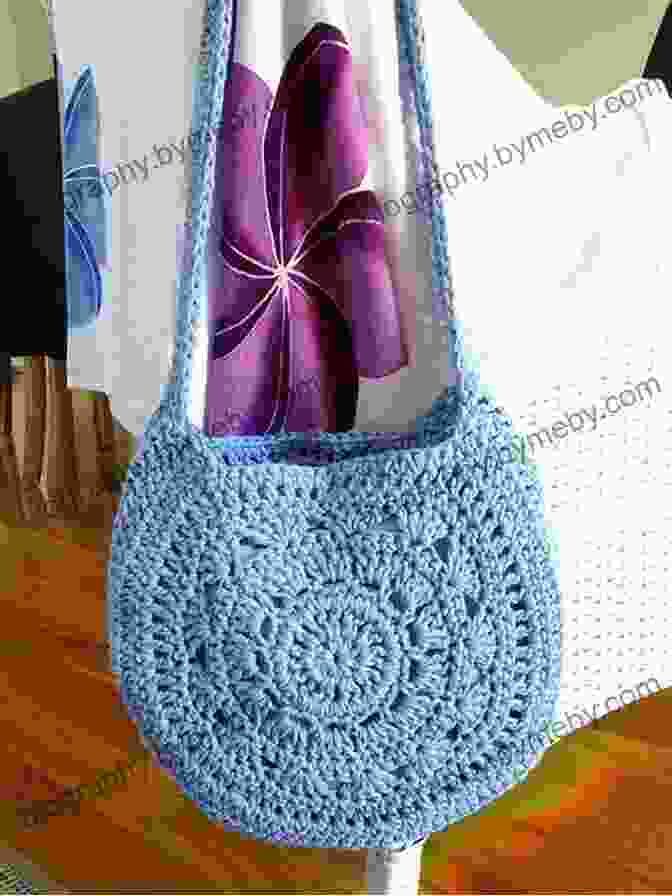 Crochet Bag With Intricate Stitchwork Yarn Bag Crochet Pattern #162