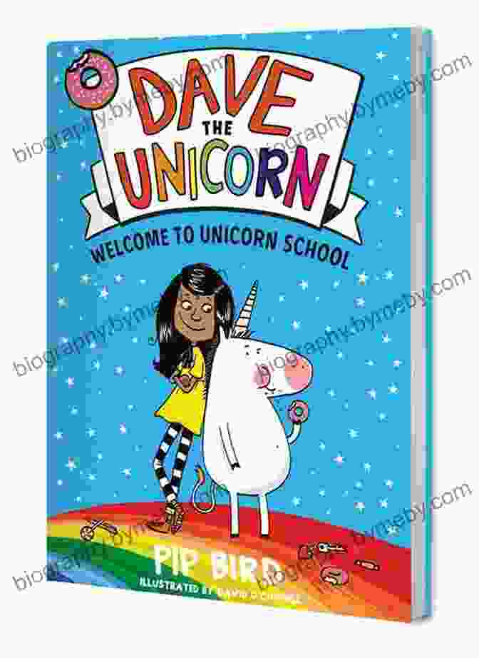 Dave The Unicorn Standing In Front Of A Rainbow Colored Castle, Surrounded By Other Unicorns Dave The Unicorn: Welcome To Unicorn School