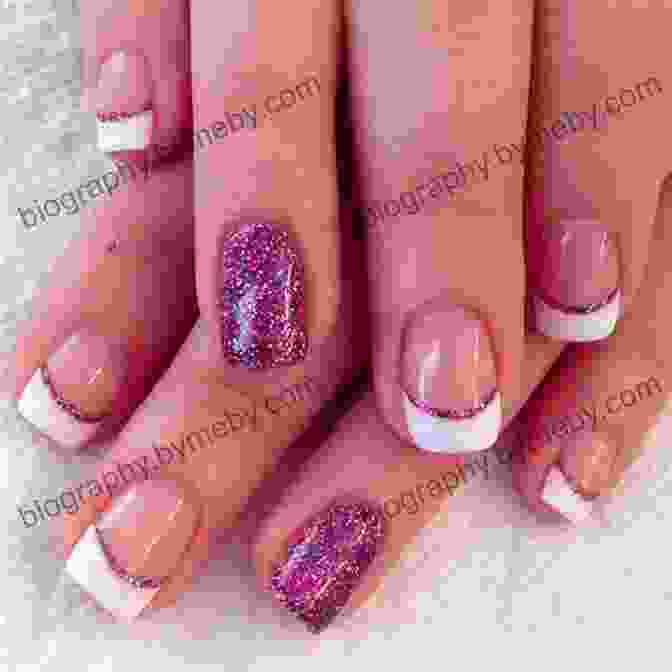 Glitter Accents Nail Art Design DIY ACRYLIC NAILS FOR BEGINNERS: Beginners Guide To Acrylic Nail Painting Nail Art For Beginners