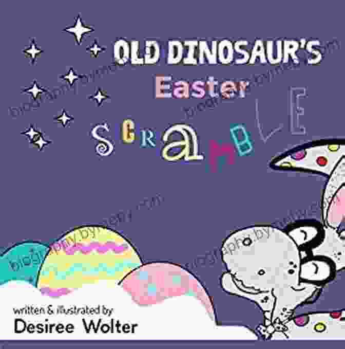 Illustration From Old Dinosaur Easter Scramble Showing Old Dinosaur Hiding Eggs In A Garden Old Dinosaur S Easter Scramble Anthony Hill