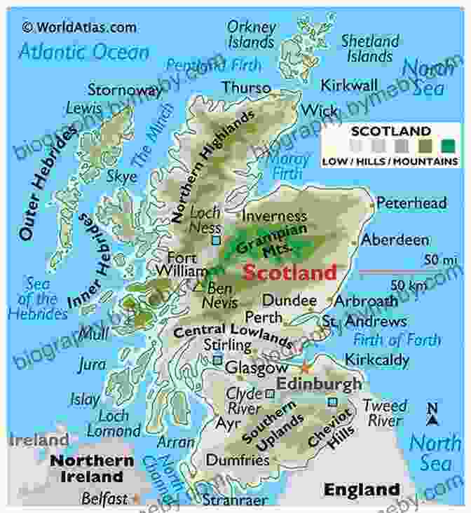 Map Of Scotland Highlighting Different Regions The Ultimate Scottish Cookbook: Recipes As Fierce As A Scottish Clan