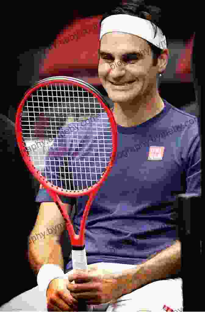 Roger Federer, The Swiss Tennis Legend, Holding A Tennis Racket On A Tennis Court. Roger Federer (People In The News)