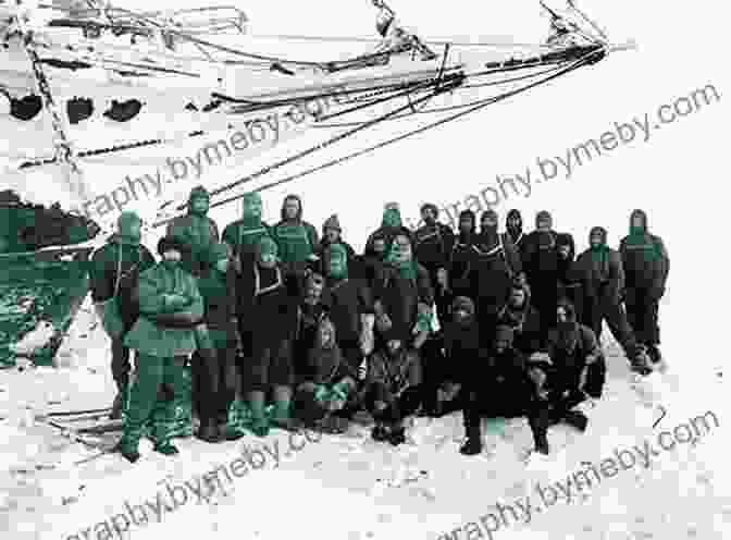 Sir Ernest Shackleton And His Crew Struggling Through The Ice The Worst Journey In The World