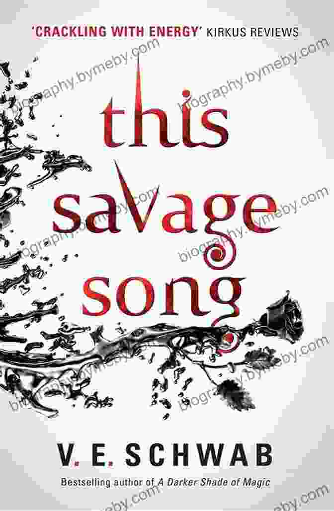 This Savage Song Book Cover Featuring A Girl And A Beast On A Dark Background This Savage Song (Monsters Of Verity 1)